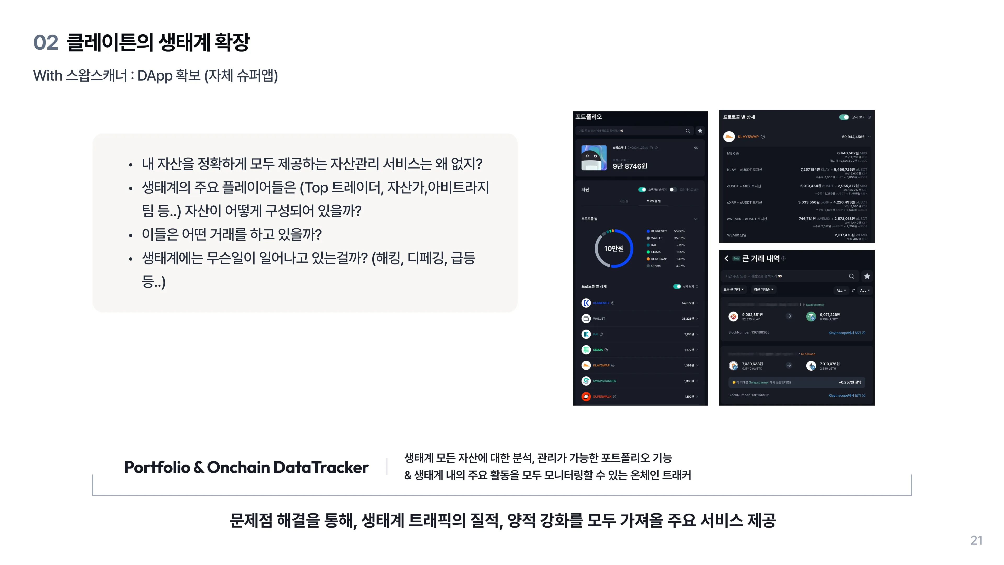 with 스왑스캐너: dApp 확보(자체 슈퍼앱_1)